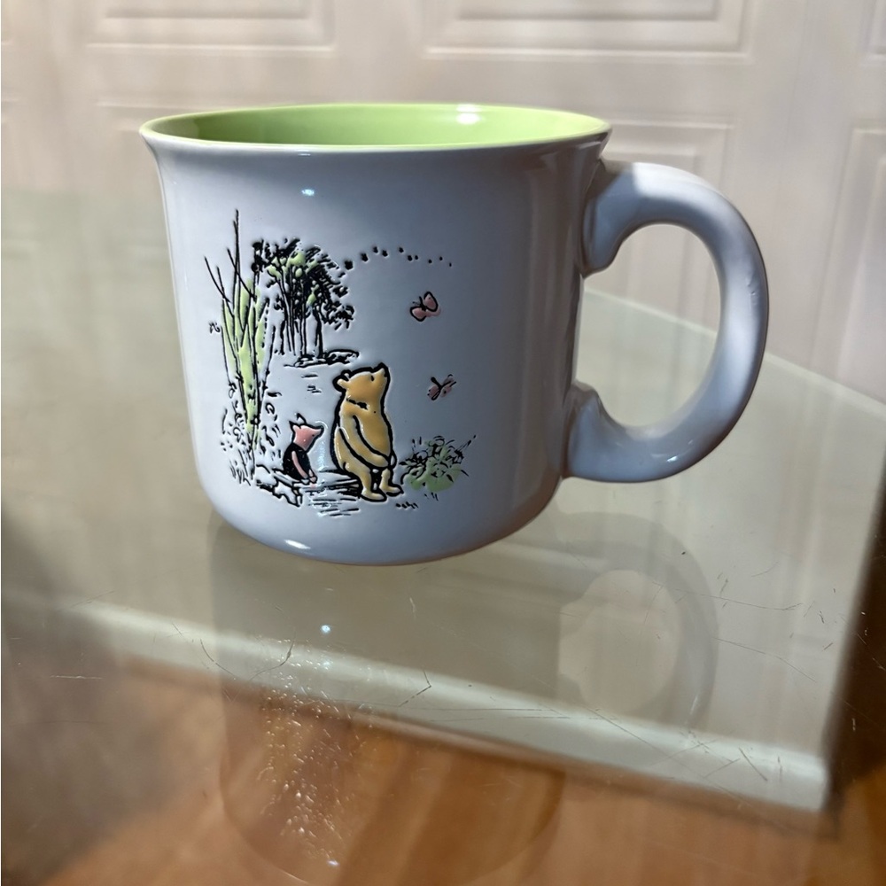 Disney Classic Winnie The Pooh Friends POOH PIGLET Life Is Good Coffee Mug NWT